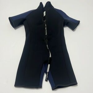 Kids Swim One Piece in Black and Blue